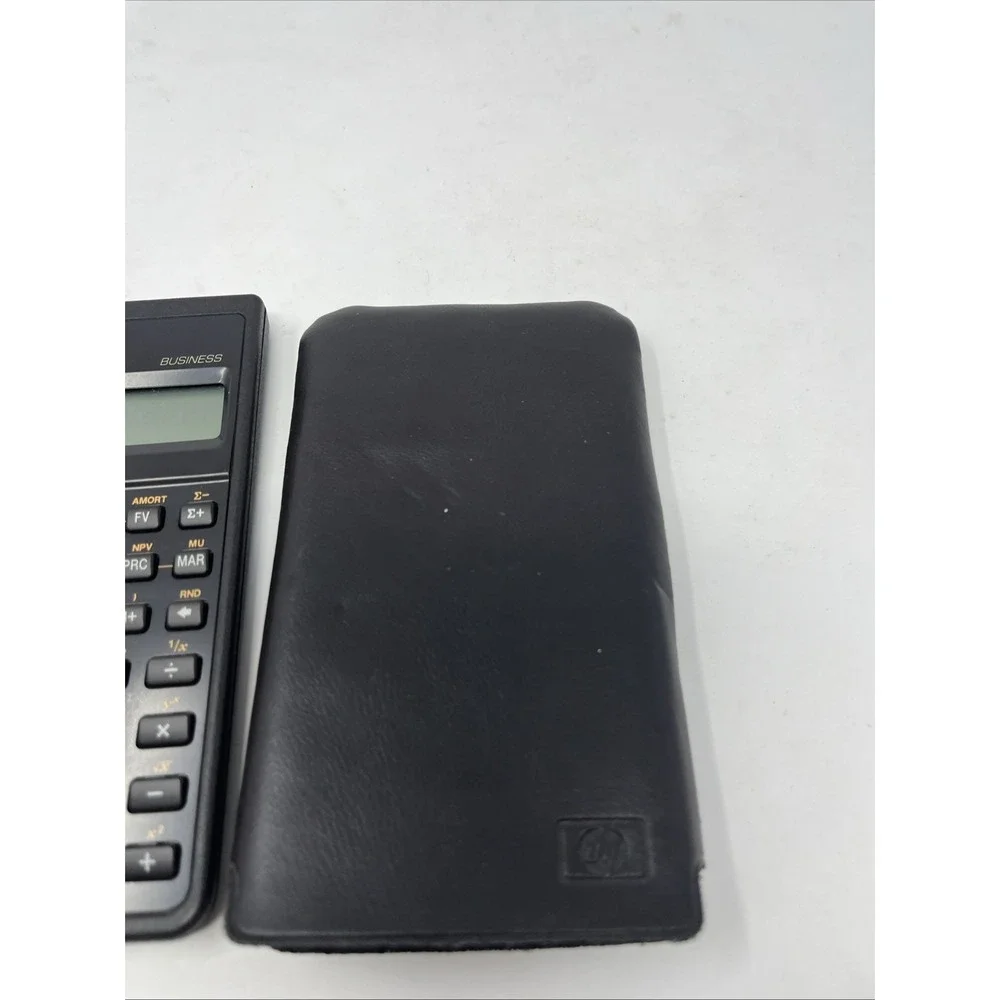 Vintage HP Hewlett Packard 10-B Business Scientific Calculator 1987 W/Sleeve